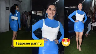 Taapsee pannu Arrived At Dance Deewane Juniors Set For promotion Movie Shabaash Mithu