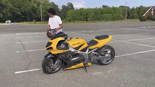 GSXR750 FIRST RIDE Police Officer Pulls Up 😱