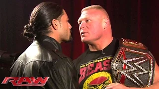 Roman Reigns and Brock Lesnar meet face to face: January 26, 2015