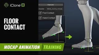 How to Correct Foot and Hand Contact on Mocap Animation | Mocap Animation Course | iCoone 8