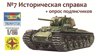СБОРНЫЕ МОДЕЛИ: Советский тяжелый танк КВ-1. Историческая справка + опрос подписчиков