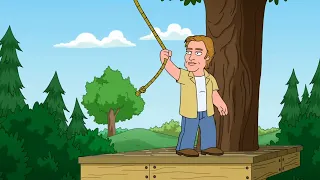 Family Guy - Peter and Brad Pitt doing a rope swing