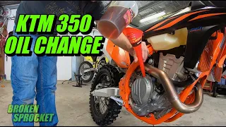 KTM 350 Oil Change Step By Step Guide.