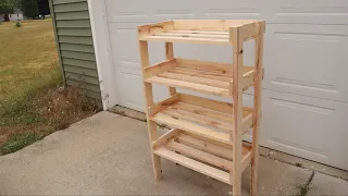 Building A DIY Shoe Rack Out Of 1x3's!