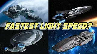 Which Sci-Fi Show's "Light speed" is the FASTEST?