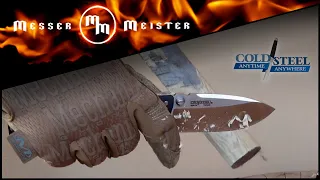 Как работает САМЫЙ прочный нож - тест Cold Steel AD-10