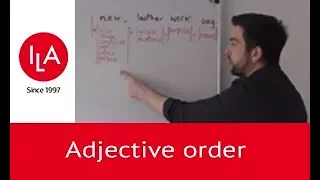 Видео уроки английского языка в ILA: Adjective order