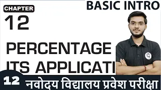 Percentage | Part 1 | Basic Intro | JNV Preparation Course Class 6 - Genius Learning Point