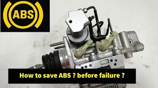 How to save Car ABS before failure? secret is disclosed ! #ABS #khanthecarguy