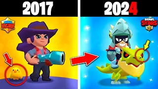 La EVOLUCIÓN de BRAWL STARS 🧐 (2017-2024) HISTORIA 🥳🔥