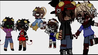 The Golden Sextet after loosing a 1v1 || My AU || FNaF × Gacha || Made by me 🤭