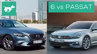 2017 Mazda 6 Wagon vs 2017 Volkswagen Passat Wagon Comparison Review