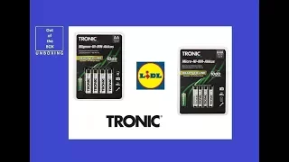 Tronic AA & AAA NI-MH Rechargeable Batteries 1,2V UNBOXING (Lidl Precharged - ready to use 1,2V)