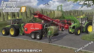 Baling WCS silage with MrsTheCamPeR | Animals on Untergriesbach | Farming Simulator 19 | Episode 45
