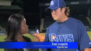 Evan Longoria's Catch saves Reporter's Life!