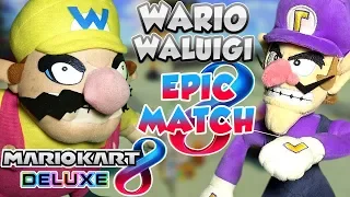 Wario Vs Waluigi !! Mario Kart 8 Deluxe !! Race & Battle Match !! ᴴᴰ