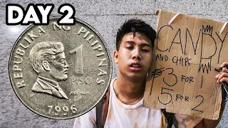 Surviving 3 days with 1 peso - Day 2 (Fundraiser)