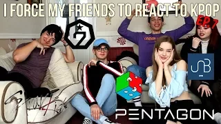 I FORCE MY FRIENDS TO REACT TO KPOP EP.7: BOY GROUPS (STRAY KIDS,GOT7,PENTAGON,EXO CBX,UNB)