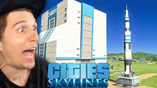 Ich baue eine RAKETENABSCHUSSBASIS | Cities: Skyline