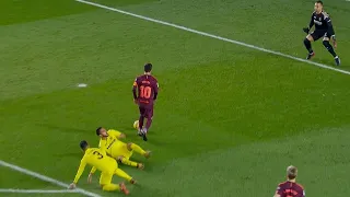 Lionel Messi vs Villarreal (Away) 2017-18 English Commentary