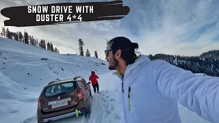 Snow drive in and around Bhaderwah J&K with Duster 4*4 😍
