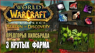 World of Warcraft : Season of Discovery ► 3 КРУТЫХ фарма в Хилсбраде ( WoW:SoD , Гайд )