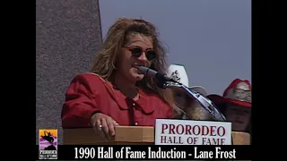 Lane Frost 1990 acceptance speech into the ProRodeo Hall Fame