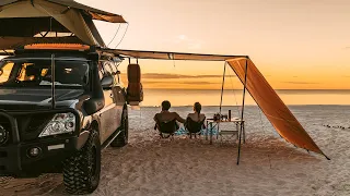 Beach Front Camping on a Remote Island Paradise [K'gari Fraser Island, Awinya Creek, Relaxing ASMR]