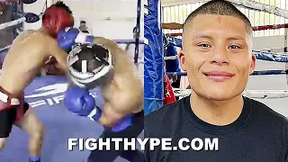 ISAAC CRUZ SPARRING & TRADING MONSTER KO BOMBS; FIRST LOOK AT TRAINING FOR YURIORKIS GAMBOA CLASH