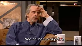 Jeremy Irons talks about Eurocrisis - Do anyone understand to who we owe so much money? (legendado)