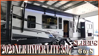 2023 XLR HYPER LITE 3517 Toy Hauler Trailer by Forestriver RVs at Couchs RV Nation - RV Review Tours