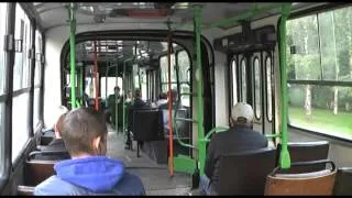 moscow bus Ikarus 280.33M on line 164 in 2013 raw footage