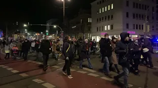 Heidelberg Solidaritätsspaziergang gegen die Impfpflicht 02.02.2022.