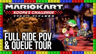 Mario Kart: Koopa's Challenge FULL RIDE WITH AR & QUEUE TOUR - Super Nintendo World