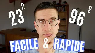 Astuce pour Calculer des Carrés de tête rapidement et facilement 😏🤓