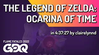 The Legend of Zelda: Ocarina of Time by clairelynnd in 4:37:27 - Flame Fatales 2022