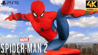 Marvel's Spider-Man 2 PS5 - Upgraded Classic Suit Free Roam Gameplay (4K 60FPS)