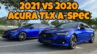 First Look All-New 2021 Acura TLX A-Spec & 2020 Acura TLX A-Spec Comparison Review