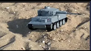 Бой бронированных моделей - Tank models battle Tiger 1 и Т-34-85 (кульминация в конце)