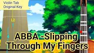 ABBA - Slipping Through My Fingers Violin Tab