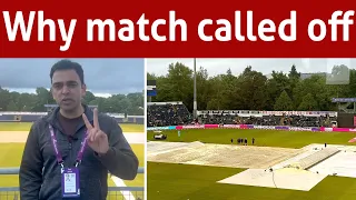 Rain stopped after 3 mins of match abandoned