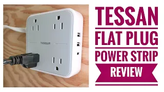 Tessan Flat Plug Power Strip with USB Outlets & Switch Review