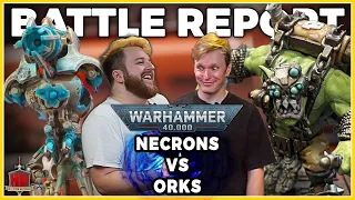 NECRONS VS ORKS - | LIVE Warhammer 40,000 10th edition