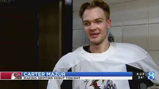 'Dream come true' for Carter Mazur to play in Red Wings organization