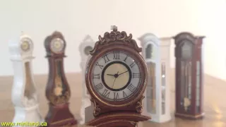 WORKING DOLLHOUSE MINIATURE GRANDFATHER CLOCKS 1:12 SCALE