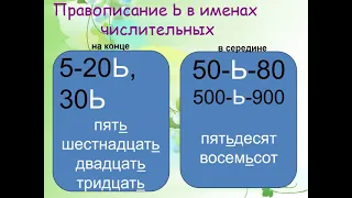 Русский язык. Употребление количественных числительных. 6 класс