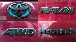 Toyota RAV4 (2019-2024): Matte Black Emblem Overlay Set For The RAV4.