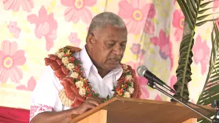 Fijian Prime Minister Voreqe Bainimarama, Opening of Lagilagi Housing Project