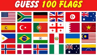 🚩 Guess the 100 Country by the Flag 🌍 | World Flags Quiz 🧠🤯