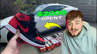 $2000 SPENT AT NIKE OUTLET **JORDAN 1's SITTING**